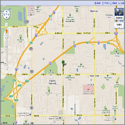 Directional Map to Hillcrest Baptist Church